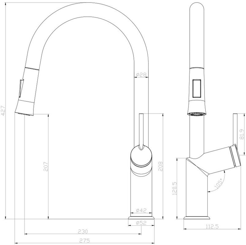 Смеситель для кухни Lemark Minima LM3850C