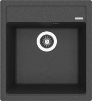 Комплект Мойка Florentina Липси 460 черная + Смеситель Rush MS9035-33Black черный