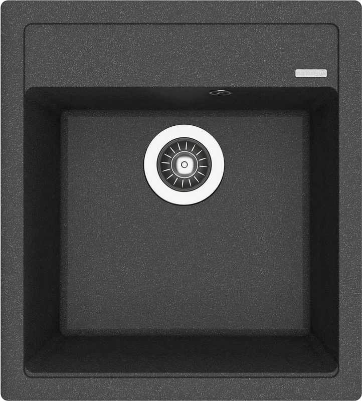 Комплект Мойка Florentina Липси 460 черная + Смеситель Rush MS9035-33Black черный