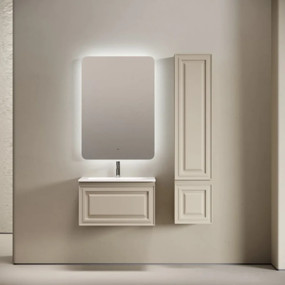 Мебель для ванной комнаты Sancos Very 70 подвесная, beige soft, раковина CN7031