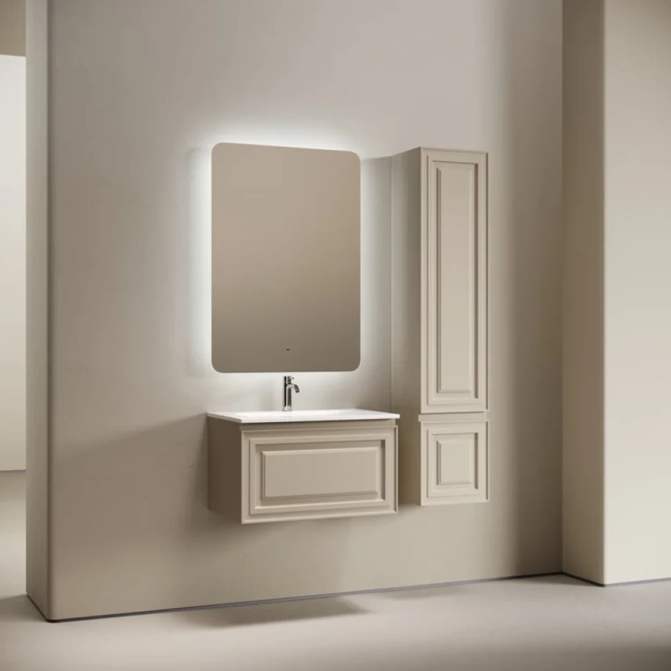 Мебель для ванной комнаты Sancos Very 70 подвесная, beige soft, раковина CN7031