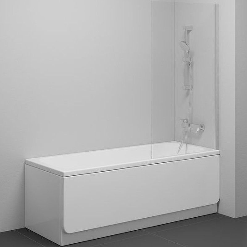 Шторка на ванну Ravak Nexty NVS1-80 профиль сатин, прозрачное стекло Transparent