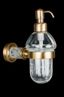 Дозатор Boheme Murano Cristal 10912-CRST-BR бронза
