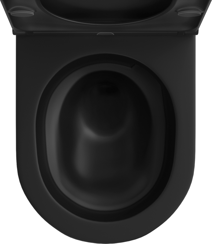 Унитаз подвесной Wellsee Chalice Perfection 182609001 безободковый, с микролифтом, матовый черный