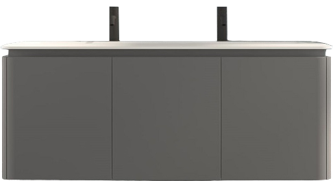 Тумба с раковиной Cezares Stylus 140, grigio nuvola
