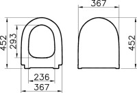 Унитаз подвесной VitrA Sento 7748B083-0101