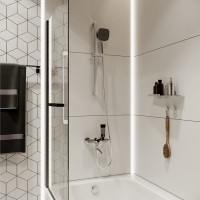 Смеситель для ванны с душем IDDIS Shelfy SHESBBTi02WA хром