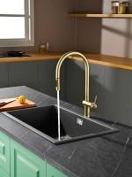Смеситель для кухни AQUAme Cucina с выдвижным изливом AQM9901BG