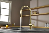 Смеситель для кухни AQUAme Cucina с выдвижным изливом AQM9901BG