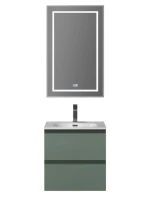 Мебель для ванной комнаты BelBagno Kraft 39 50 подвесная, матовая еловая, раковина bb500/390etl