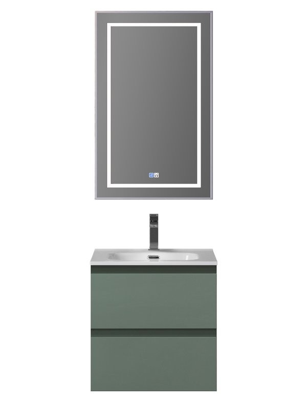 Мебель для ванной комнаты BelBagno Kraft 39 50 подвесная, матовая еловая, раковина bb500/390etl