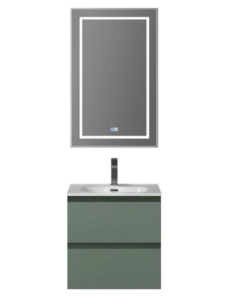 Мебель для ванной комнаты BelBagno Kraft 39 50 подвесная, матовая еловая, раковина bb500/390etl