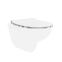 Унитаз подвесной KERAMA MARAZZI Pro XPRO.wc.02 безободковый, с микролифтом, глянцевый белый