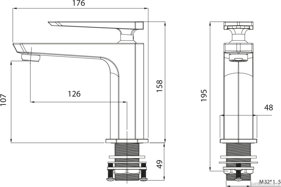 Смеситель для раковины Lemark Prizma LM3906C хром