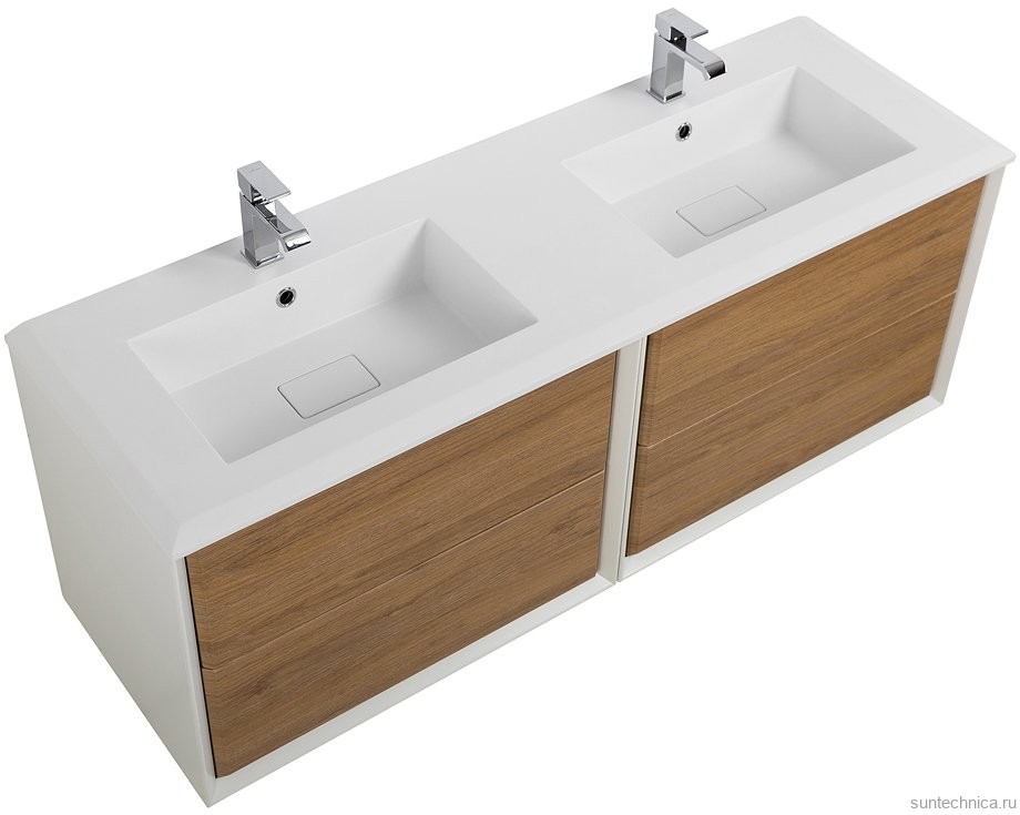 Тумба с раковиной Cezares Bellagio 140 rovere tabacco