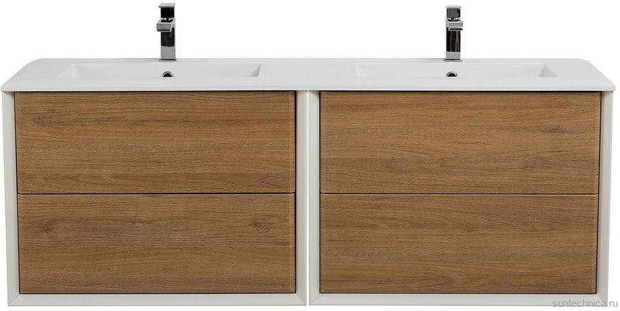 Тумба с раковиной Cezares Bellagio 140 rovere tabacco