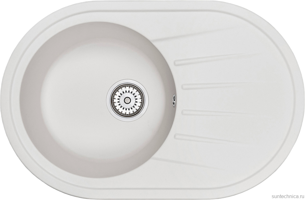 Мойка кухонная Granula Standart 7601, белый