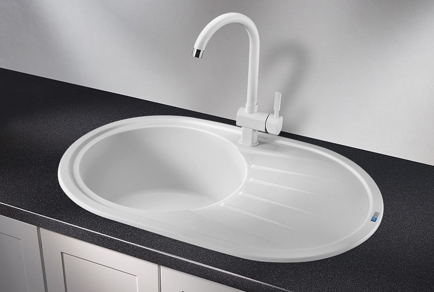 Мойка кухонная Granula Standart 7601, белый