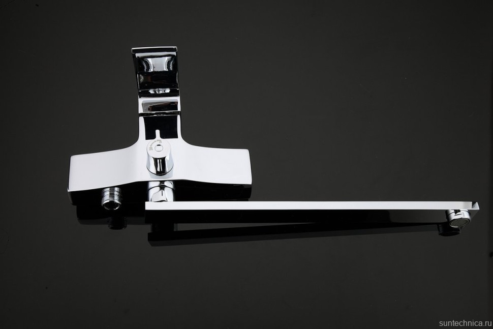 Смеситель с длинным изливом для ванны Gappo G07 G2207 хром