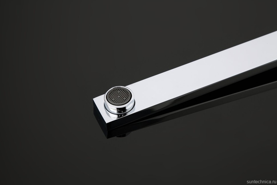 Смеситель с длинным изливом для ванны Gappo G07 G2207 хром