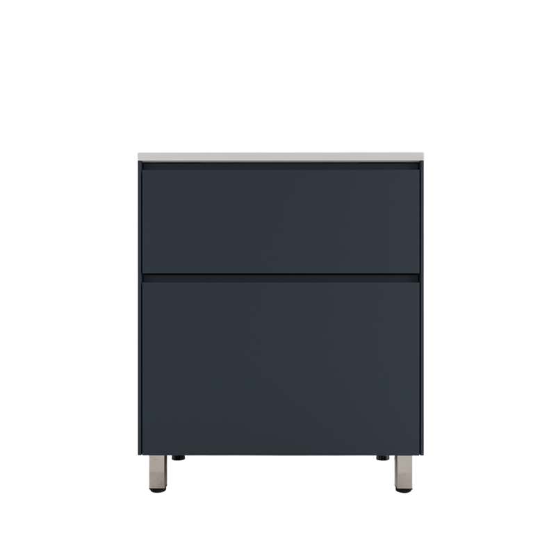 Тумба с раковиной Style Line Лима Plus 70 напольная, эмаль, графит