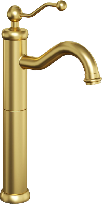 Смеситель для раковины Paini Duomo 88PJ205LL матовое золото PVD