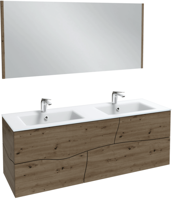 Мебель для ванной комнаты Jacob Delafon Sherwood 140 состаренный дуб