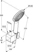 Душевой гарнитур Kludi Freshline 6787005-00