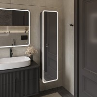 Мебель для ванной комнаты STWORKI Молде 95 антрацит, со столешницей