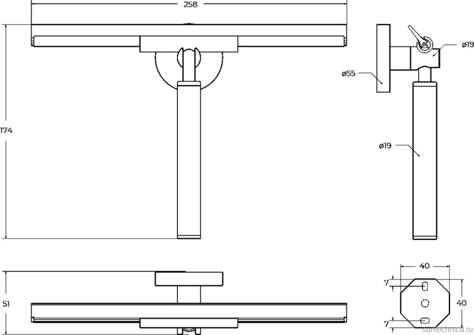 Скребок Cezares Relax RELAX-SV-GM оружейная сталь