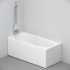 Акриловая ванна AM.PM X-Joy с каркасом 150х70 + шторка на ванну