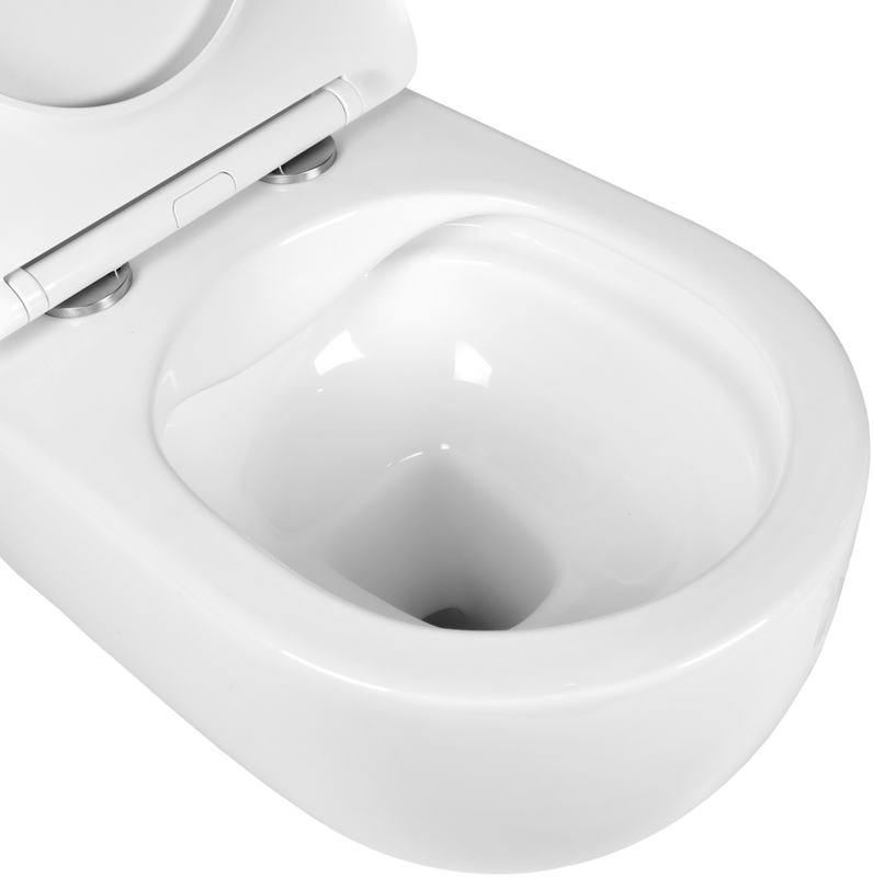 Комплект Унитаз подвесной BOND Oval F10-10 безободковый, с микролифтом + Звукоизоляция Geberit + Инсталляция Duofix Delta 458.163.21.1 с кнопкой смыва, хром