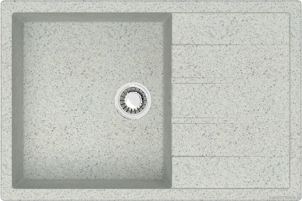Мойка кухонная AZARIO Vision 00078341 светло-серая