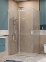 Душевой уголок BelBagno Soft Close-2 AH-1-130/80-C-Cr профиль хром