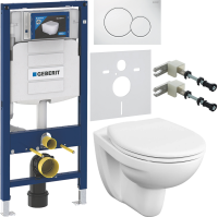 Комплект Унитаз подвесной VitrA S10 + Крышка S20 84-003-019 с микролифтом, петли хром + Инсталляция Geberit Duofix UP 320 111.300.00.5 + Кнопка Sigma 01 115.770.11.5 белая + Крепления 111.815.00.1 к стене + Звукоизоляция