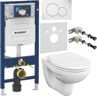 Комплект Унитаз подвесной VitrA S10 + Крышка S20 84-003-019 с микролифтом, петли хром + Инсталляция Geberit Duofix UP 320 111.300.00.5 + Кнопка Sigma 01 115.770.11.5 белая + Крепления 111.815.00.1 к стене + Звукоизоляция