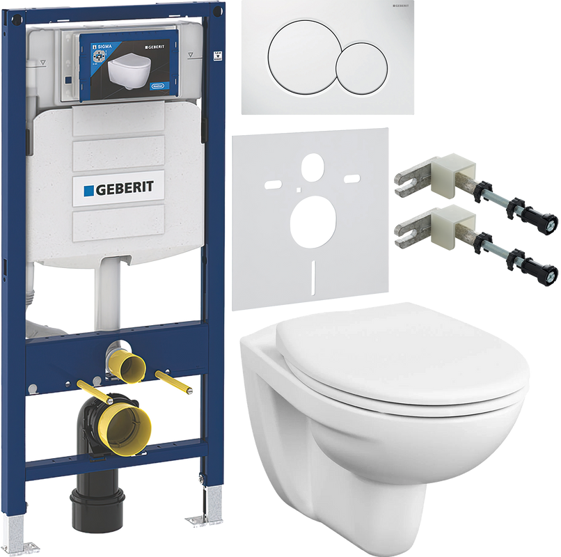 Комплект Унитаз подвесной VitrA S10 + Крышка S20 84-003-019 с микролифтом, петли хром + Инсталляция Geberit Duofix UP 320 111.300.00.5 + Кнопка Sigma 01 115.770.11.5 белая + Крепления 111.815.00.1 к стене + Звукоизоляция