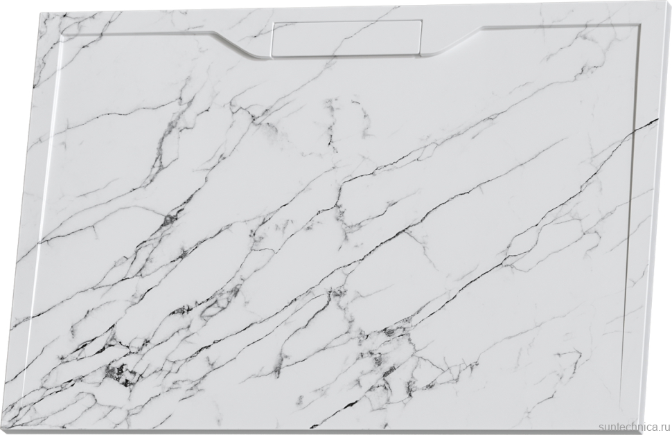 Поддон для душа RGW Stone Tray STE MW 120x90, белый мрамор