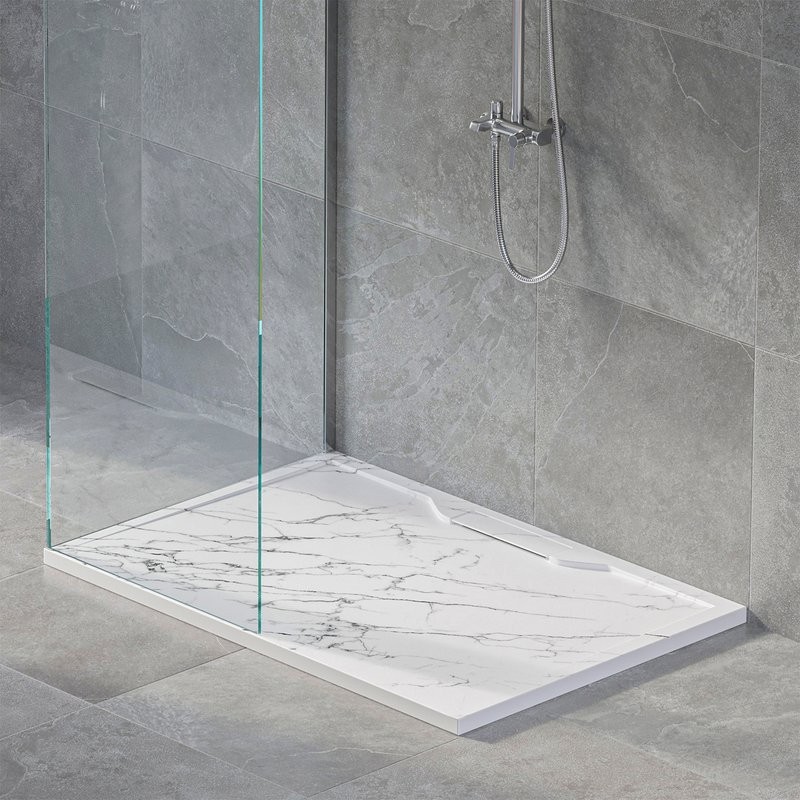 Поддон для душа RGW Stone Tray STE MW 120x90, белый мрамор