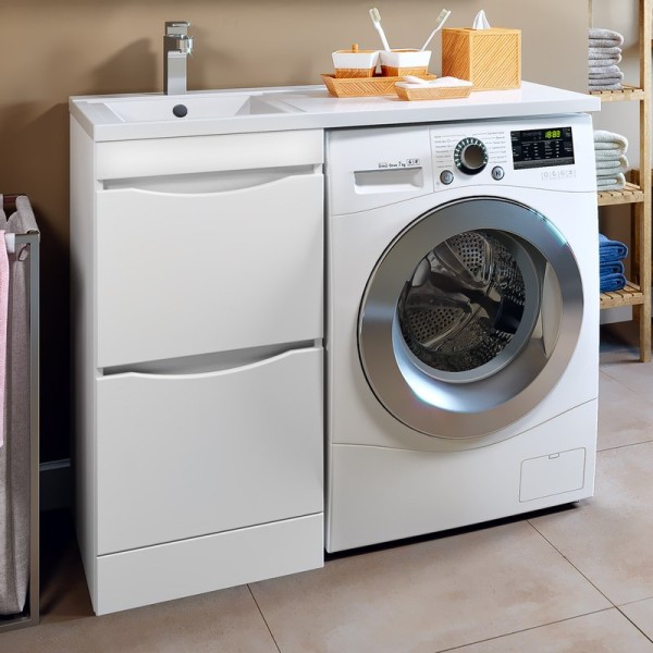 Тумба под раковину Runo Орион 45, под стиральную машину