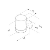 Набор Стакан AM.PM X-Joy A85A34322 + Мыльница A8434222 Набор Стакан AM.PM X-Joy A85A34322 + Мыльница A8434222