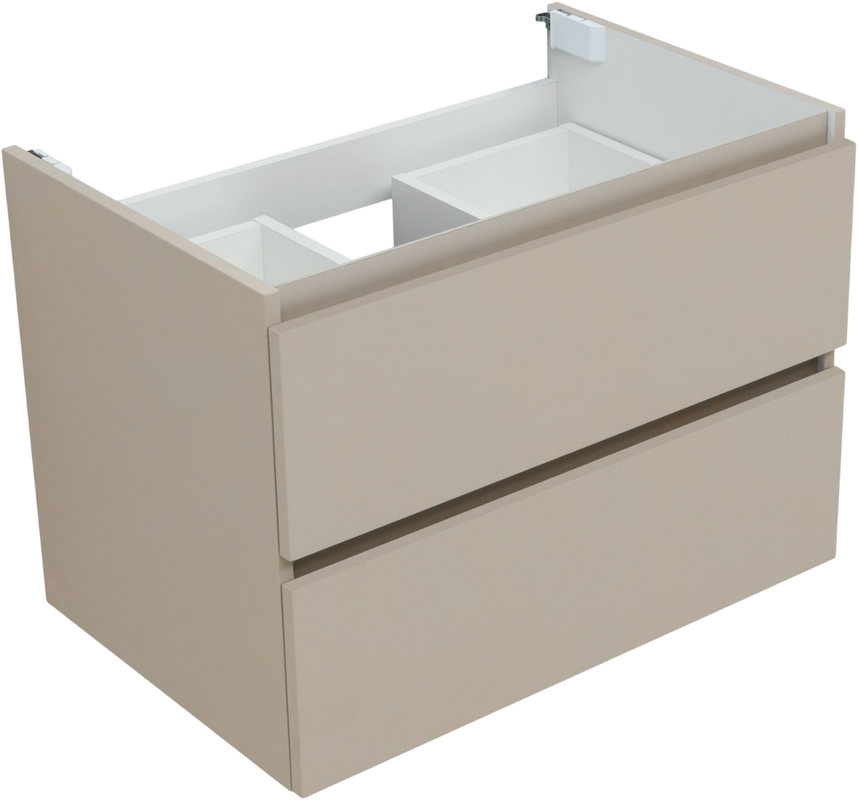 Тумба под раковину без столешницы Aquanet Вега 2.0 70 подвесная, бежевая матовая