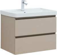 Тумба под раковину без столешницы Aquanet Вега 2.0 70 подвесная, бежевая матовая