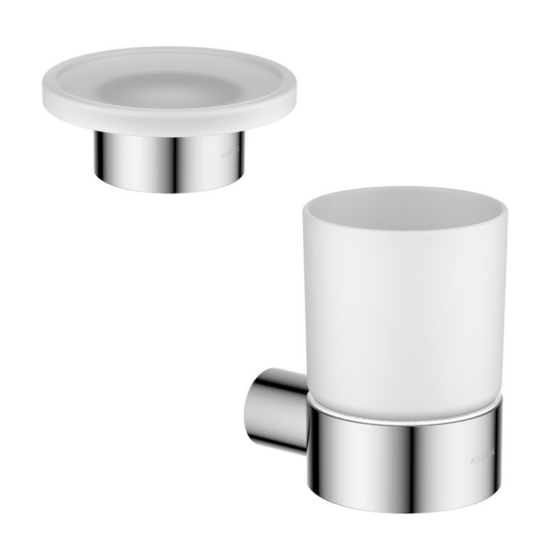 Набор Стакан AQUATEK Лира AQ4404CR + Мыльница AQ4426CR