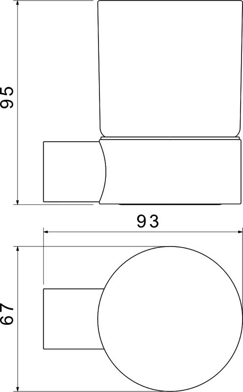 Набор Стакан AQUATEK Лира AQ4404CR + Мыльница AQ4426CR