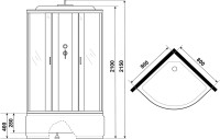 Душевая кабина Niagara Classic NG-6707-14 80x80 см