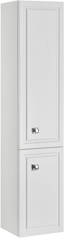 Шкаф пенал для ванной ASB-Woodline Каталина 35 белый