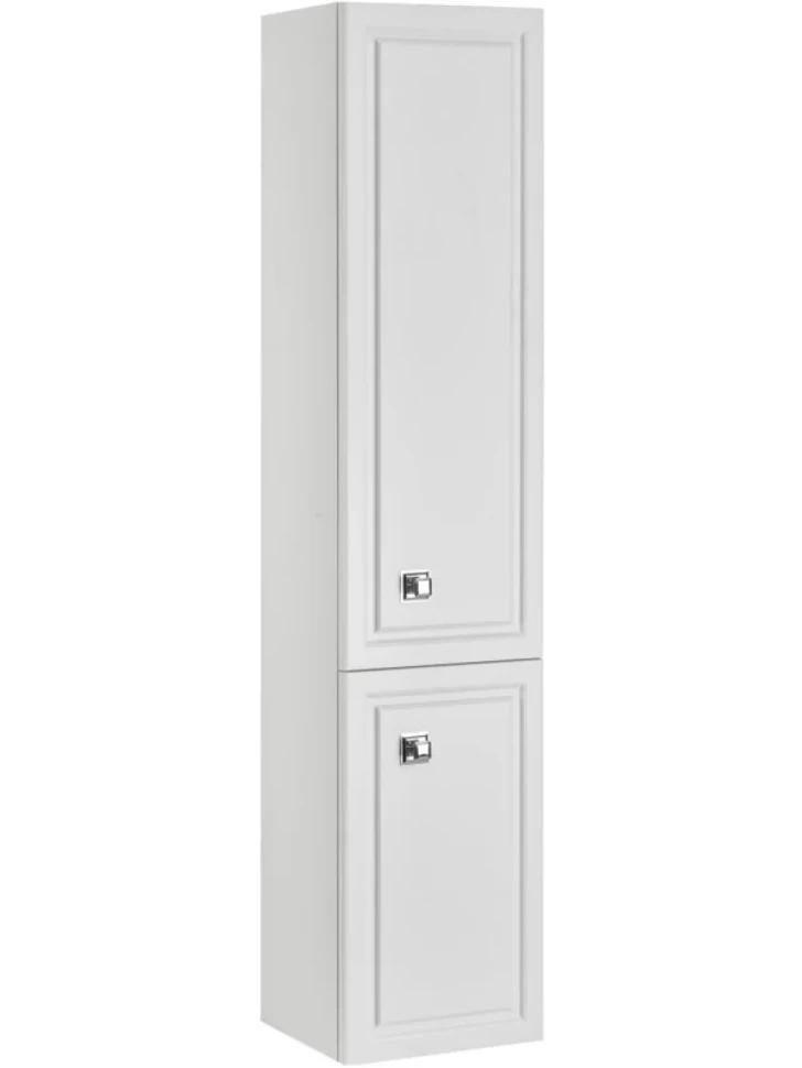 Шкаф пенал для ванной ASB-Woodline Каталина 35 белый