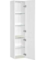 Шкаф пенал для ванной ASB-Woodline Каталина 35 белый