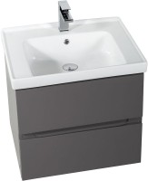 Тумба с раковиной Art&Max Techno подвесная, 60, смоки софт